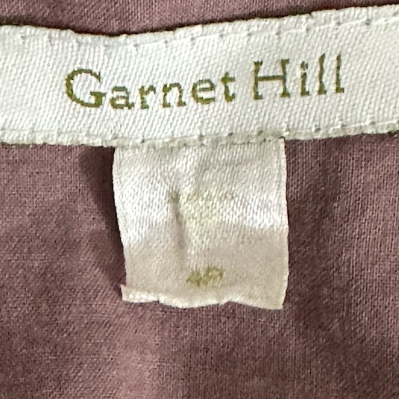 Garnet Hill sz. 4p dress fit and partial flair. Medium brown with a white dot - Picture 13 of 15
